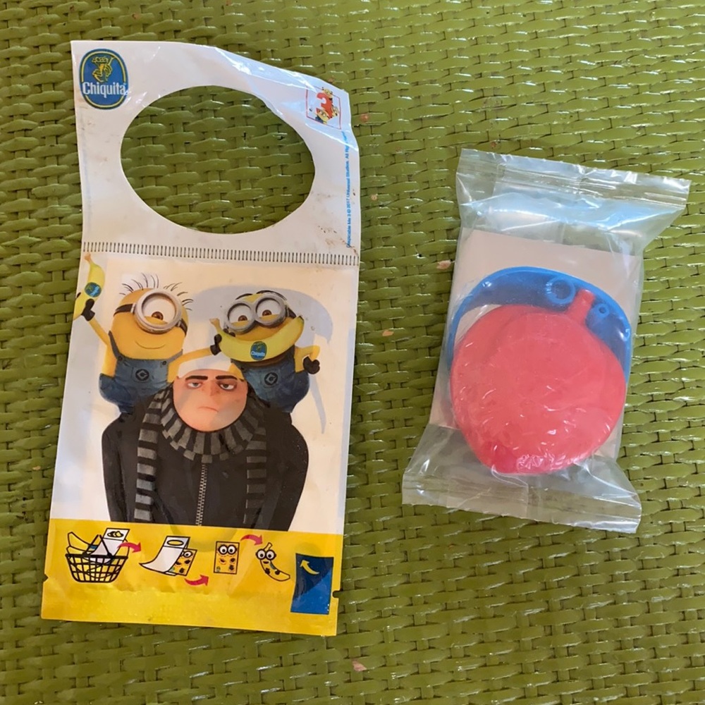 Kids Spider-Man bracelet and minions sticker NEW
